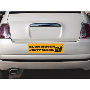 Autocollant De Voiture Chauffeur Lent Juste Passez-Moi Sticker Voiture