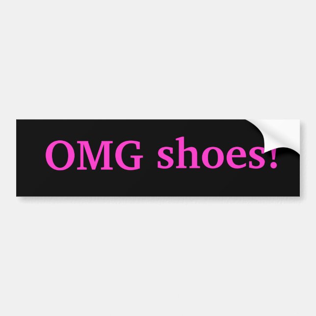 Autocollant De Voiture Chaussures d'OMG ! (Devant)