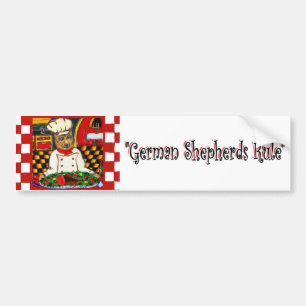 Autocollant De Voiture Chef Berger Allemand