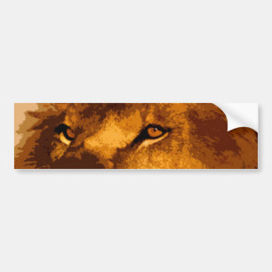 Autocollant De Voiture Chef du lion africain