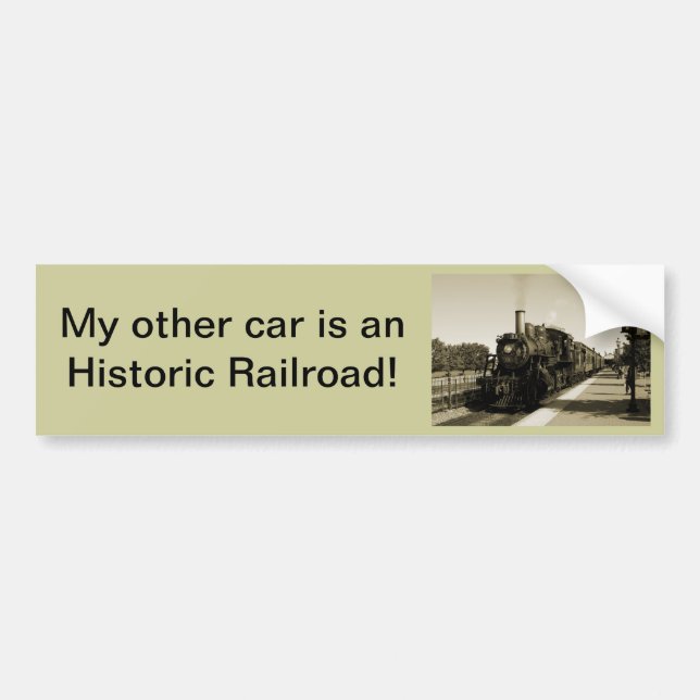 Autocollant De Voiture Chemin de fer historique (Devant)