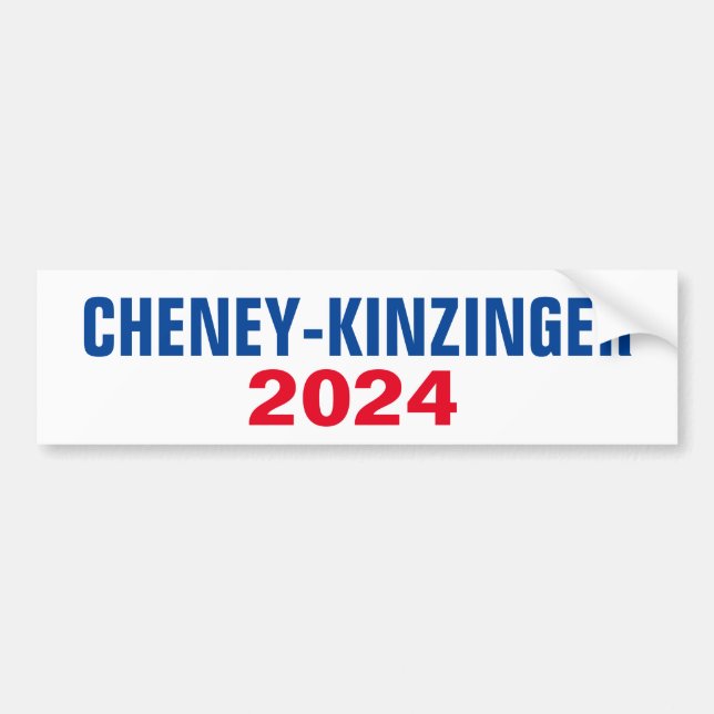 AUTOCOLLANT DE VOITURE CHENEY KINZINGER 2024 (Devant)