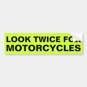 Autocollant De Voiture Chercher Deux Fois Pour Motocyclette Bumper Sticke