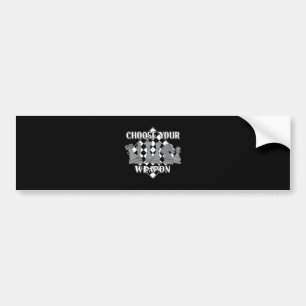 Autocollant De Voiture Chess Piece Game Strategy Venin A Chess Player