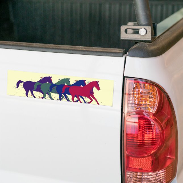 Autocollant De Voiture cheval (Sur camion)