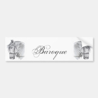 Autocollant De Voiture Cheval baroque