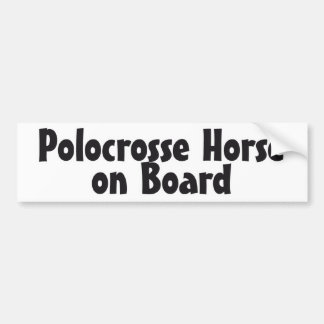 Autocollant De Voiture Cheval de Polocrosse à bord