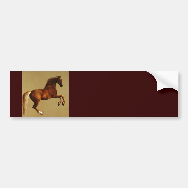 AUTOCOLLANT DE VOITURE CHEVAL ROUGE (Devant)