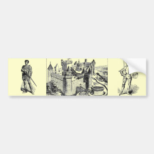 Autocollant De Voiture Chevalier médiéval