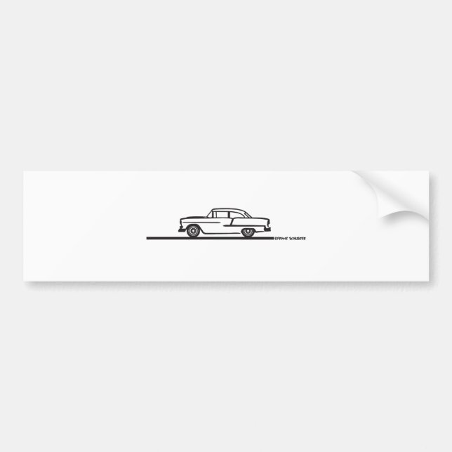 Autocollant De Voiture Chevy Hardtop Post 1955 (Devant)
