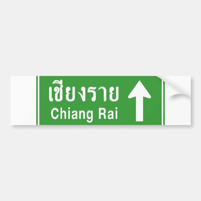 Autocollant De Voiture Chiang Rai Devant ⚠ Panneau de signalisation de la (Devant)