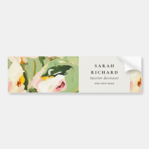 Autocollant De Voiture Chic Boho coloré vert rose rose rose floral