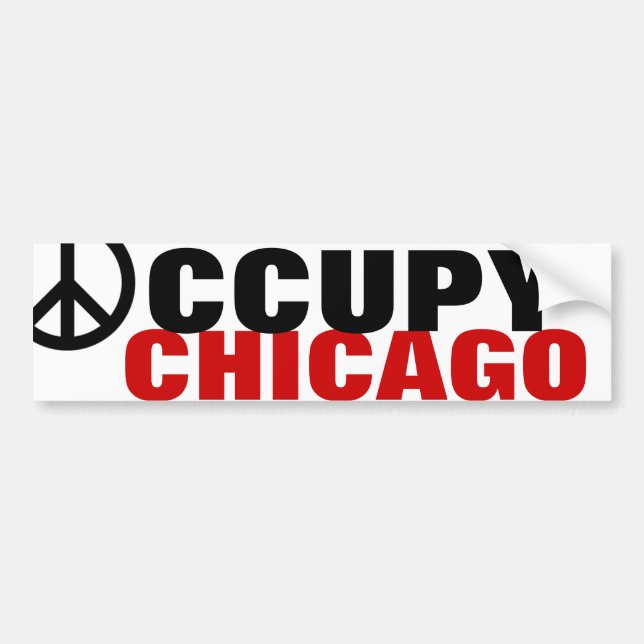 AUTOCOLLANT DE VOITURE CHICAGO OCCUPÉ (Devant)