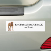 Autocollant De Voiture Chien de Rhodesian Ridgeback à bord d'autocollant (On Car)