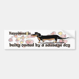 Autocollant De Voiture chien de saucisse