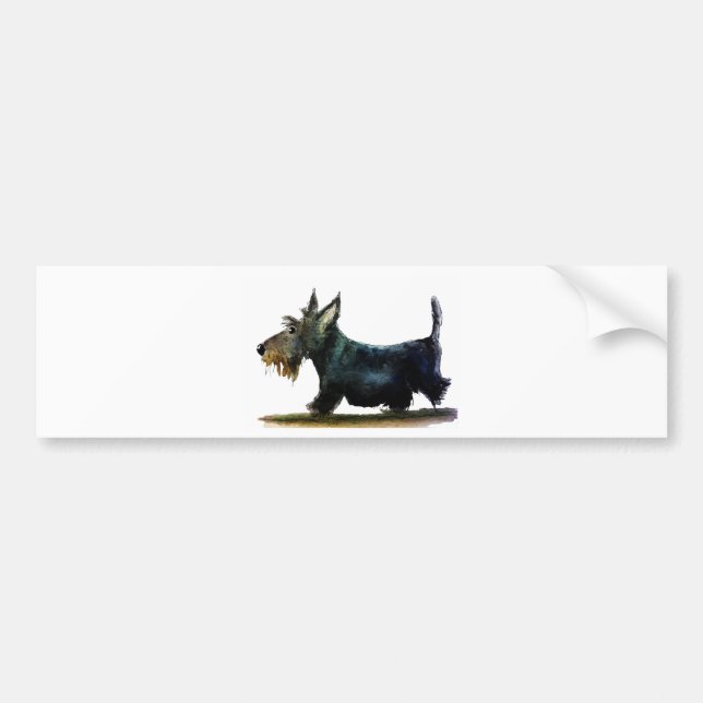 Autocollant De Voiture Chien de Scottie (Devant)