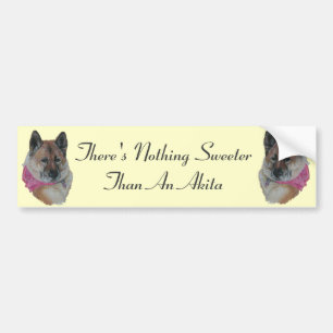 Autocollant De Voiture chien mignon portant foulard rose avec slogan akit