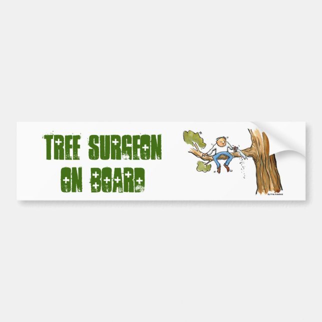 Autocollant De Voiture chirurgien d'arbre (Devant)