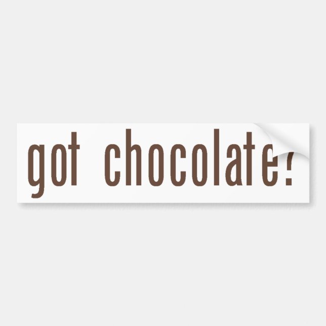 Autocollant De Voiture chocolat obtenu ? (Devant)