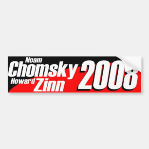 Autocollant De Voiture Chomsky \ Zinn 2008