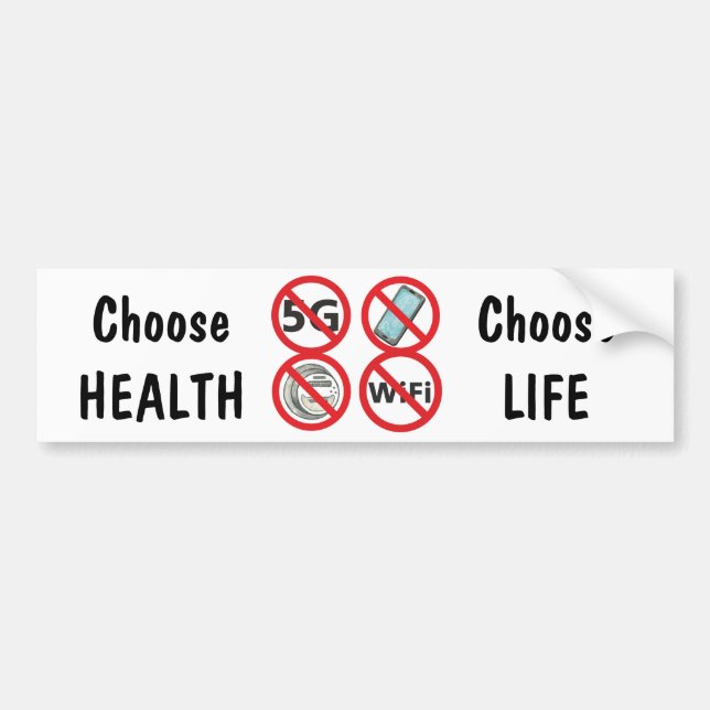Autocollant De Voiture Choose Health, Choose Life (Devant)