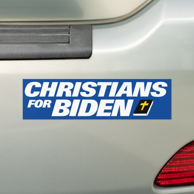 Autocollant De Voiture Chrétiens pour Biden 2024 (En voiture)
