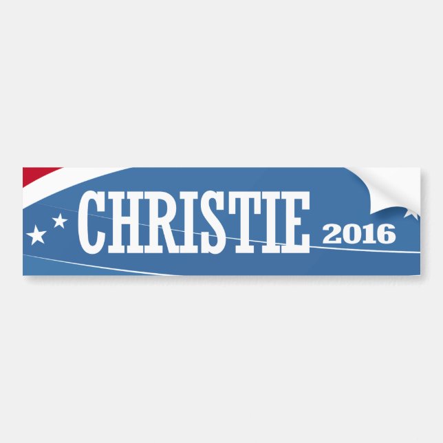 AUTOCOLLANT DE VOITURE CHRISTIE 2016 (Devant)