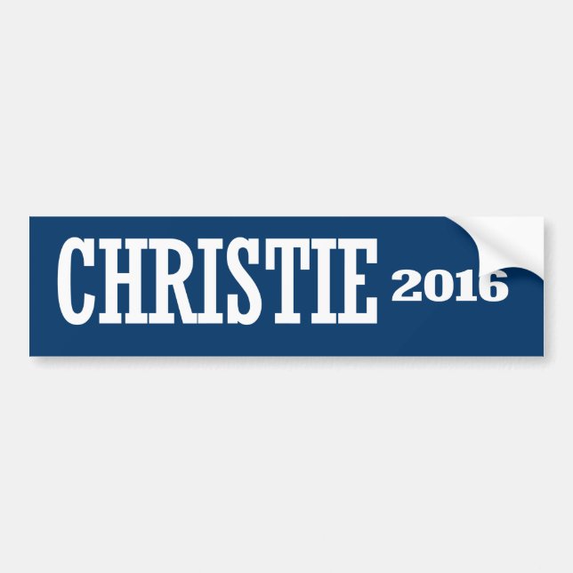 AUTOCOLLANT DE VOITURE CHRISTIE 2016 (Devant)