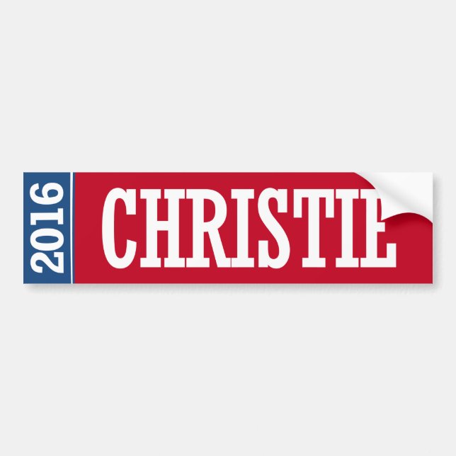 AUTOCOLLANT DE VOITURE CHRISTIE 2016 (Devant)