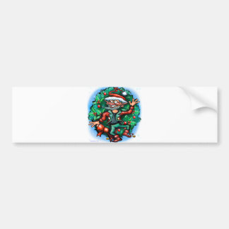 Autocollant De Voiture Christmas Elf