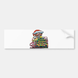Autocollant De Voiture Christmas Elf