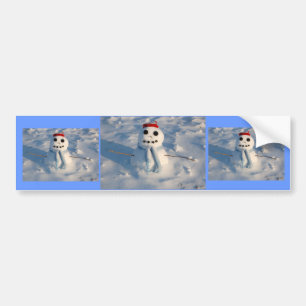 Autocollant De Voiture Christmas Snowman
