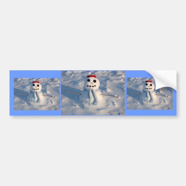 Autocollant De Voiture Christmas Snowman (Devant)