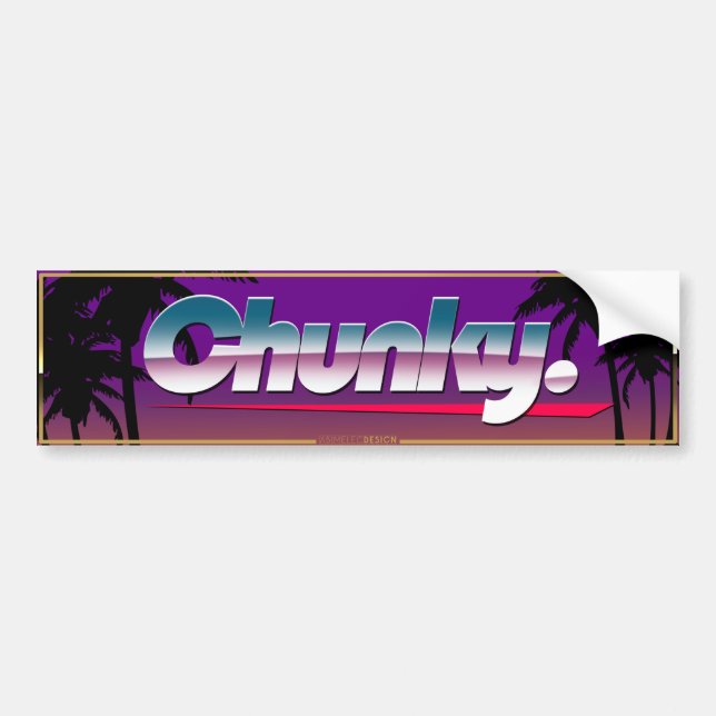 Autocollant De Voiture « Chunky » Slapsticker (Devant)
