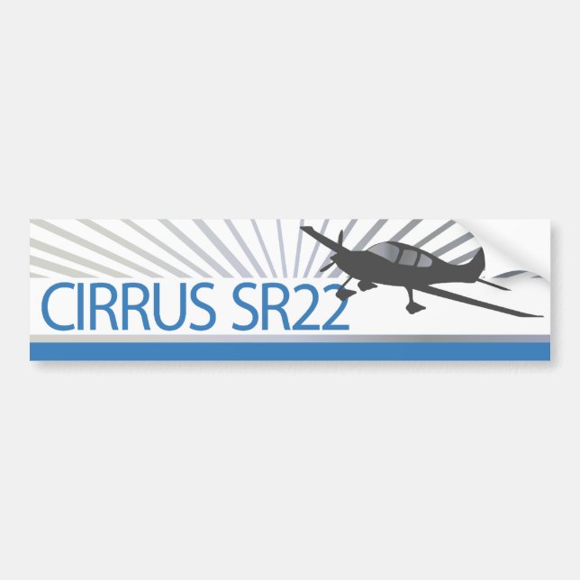 Autocollant De Voiture Cirrus SR22 (Devant)