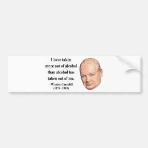 Autocollant De Voiture Citation 12b de Winston Churchill