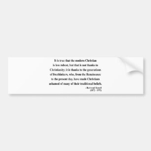 Autocollant De Voiture Citation 6a de Bertrand Russell