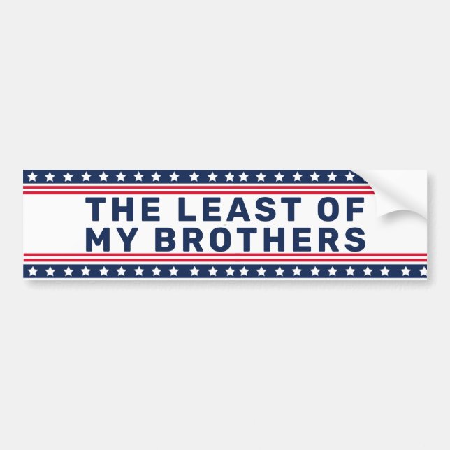 Autocollant De Voiture Citation d'Anti Trump Bible Jesus (Devant)