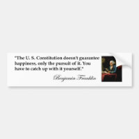 Citation de Benjamin Franklin "la constitution des