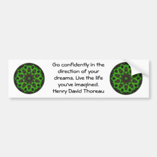 Autocollant De Voiture Citation du rêve motivationnel Henry David Thorea