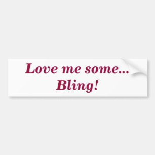 Autocollant De Voiture Citation Mignonne J'adore le Bling