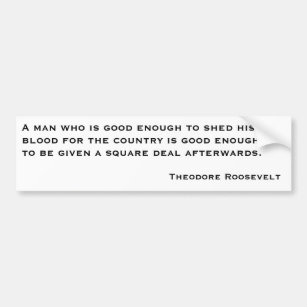 Autocollant De Voiture Citations 2 de Theodore Roosevelt