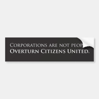 Autocollant De Voiture Citoyens de renversement unis