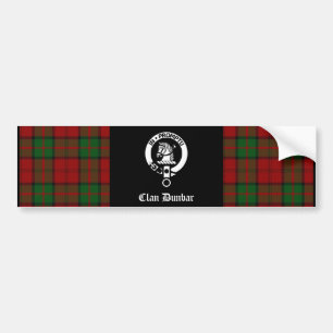Autocollant De Voiture Clan Dunbar Tartan & Crest Badge
