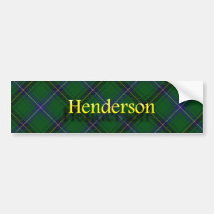 Autocollant De Voiture Clan Henderson Scottish Tartan