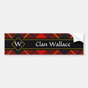 Autocollant De Voiture Clan Wallace Tartan Bumper Sticker