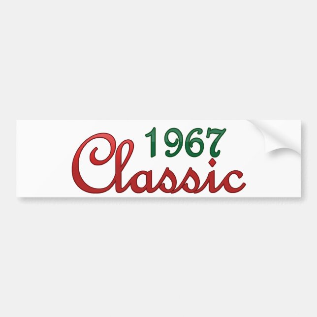 Autocollant De Voiture Classique 1967 (Devant)