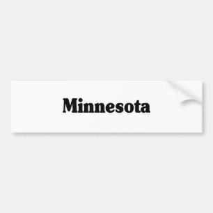 Autocollant De Voiture Classique du Minnesota