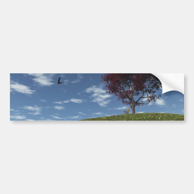 Autocollant De Voiture Clouds Go Sailing By Bumper Sticker (Devant)