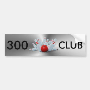 Autocollant De Voiture Club Bowling 300